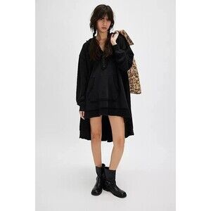 Free People North Sweatshirt Hoodie Tunic Top Oversized Slouchy Cotton XS 284882